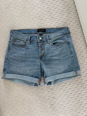 Banana Republic Light Wash Denim Roll-Cuff Shorts